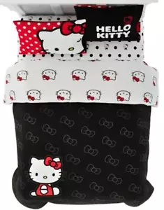 Hello Kitty "Polka Dot" Kids Reversible Bed Set - AB0CDM2YZH23, AB0CDDM43LJ4 - Picture 1 of 12