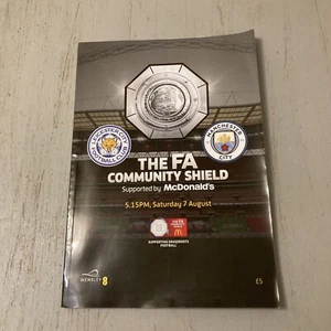 2021 LEICESTER V MANCHESTER MAN CITY FA COMMUNITY SHIELD @ WEMBLEY PROGRAMME VGC - Picture 1 of 8