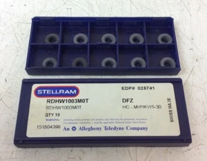 Insertos de herramientas Stellram RDHW1003M0T | Grado DFZ (aleaciones de acero) | Paquete de 10 - Imagen 1 de 2