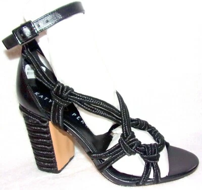 NUEVAS SANDALIAS DE TACÓN ALTO KATY PERRY THE ROPED NEGRAS 7, 8, 9, 10 M Foto 1 de 3