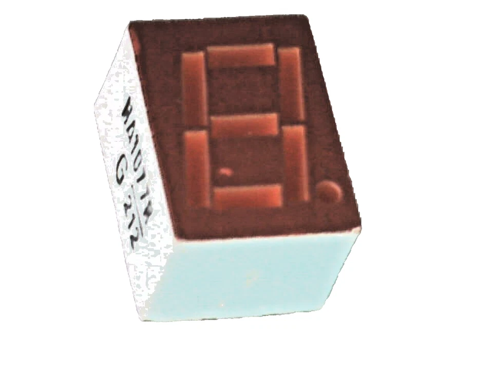 👉 7-Segment Anzeige LED Display 7mm Siemens HA1077R HD1077R ROT gem. Kathode - Bild 1 von 1