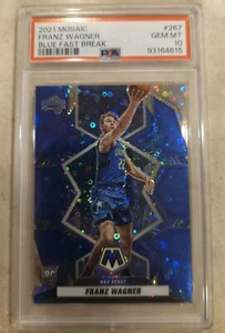 Franz Wagner RCโก๏ธ2021-22 Mosaic Blue Fast /85 PSA 10 ๐ GEM MINT ๐ COLOR MATCH - Picture 1 of 3