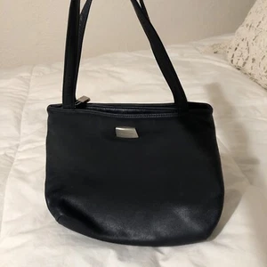 Vintage Perlina Blau Leder Handtasche NY Designer Schulter/Handtasche Medium - Bild 1 von 14