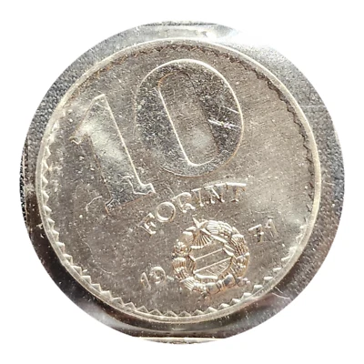 Hungary UNGARN Magyar Coin  10 Forint 1971 BU - Image 1 of 2