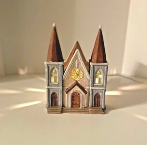 Christmas Church Dickens of London Porcelain 1991 St. James Luminary With Box - Picture 1 of 12