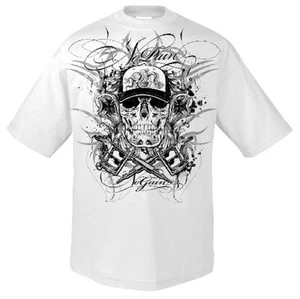 SKULL - No Pain No Gain - T-Shirt - Größe Size XXXL 3XL - Neu - Skull & Fun - Bild 1 von 1