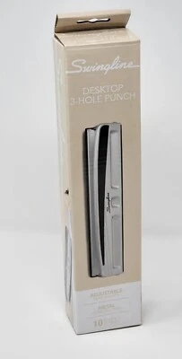 Swingline 台式打孔机,可调节,3 孔 10 张 — 第 1/2 张图片