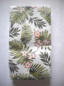 Unique Brand guest towel paper napkins BOTANICAL FRONDS THEME 20 count 2 ply - Picture 1 of 1