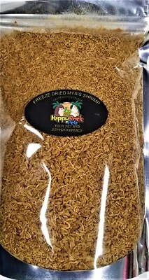 HAPPY ROCK PETS Mysis Shrimp-Freeze Dried Mysis Shrimp for All Tropical & Marine 7g-112g