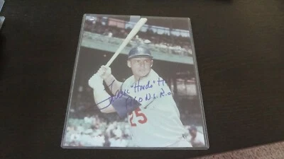 FORMER LOS ANGELES DODGER FRANK HOWARD  AUTOGRAPHED 8 X 10 PHOTOGRAPH  - Image 1 of 2