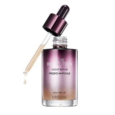 New Korean Missha Time Revolution Night Repair Probio Ampoule 50ml Moisturizer - Image 1 of 3