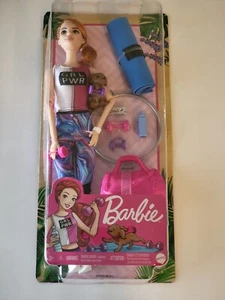 Barbie You Can Be Anything GJG57 Fitness GRL PWR Cane Capelli Rossi Articolati 2020 - Foto 1 di 7