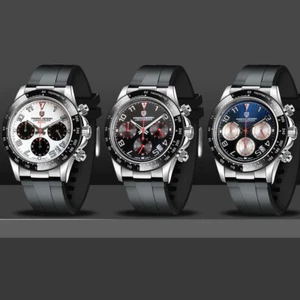 PAGANI Waterproof 100M Quartz Mens Automatic Date Men Watch Chronograph Date - Picture 1 of 11