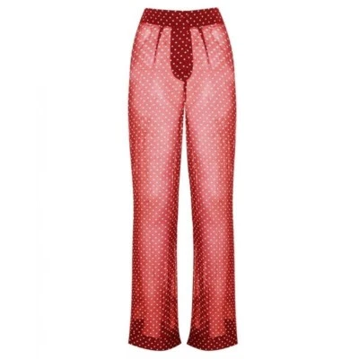 Agent Provocateur Pennie Red Silk Pants UK10 Medium NWT $490 - Image 1 of 4