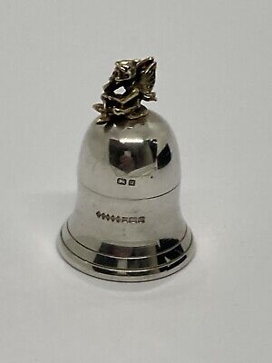 Sterling Silver Tooth Fairy Bell Box Hallmarked Harman Brothers London 1994 • 65£