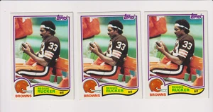 ERROR WRONG BACK 1982 Topps - Front Reggie Rucker, Back Dennis Thurman 3 Copies - Picture 1 of 2