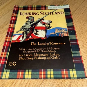 1930's TOURING SCOTLAND, THE LAND OF ROMANCE Tourist Guide Book 112 Pages - Picture 1 of 23