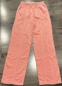 GAP VintageSoft Baggy Wide Leg Seamed Sweatpants Washed Pink Size Extra Small XS - Bild 1 von 5