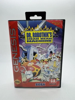 Dr. Robotnik's Mean Bean Machine Sega Genesis Game/ No Manual Tested/Working - Image 1 of 4