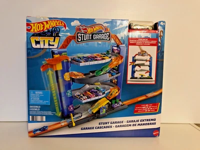 NEW Hot Wheels City Playset Stunt Garage W/ Elevator Car Included Factory Sealed - Image 1 of 4
