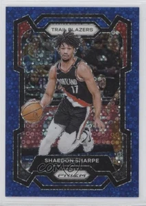 2023-24 Panini Prizm Fast Break Blue Prizm /150 Shaedon Sharpe #104 - Foto 1 di 3