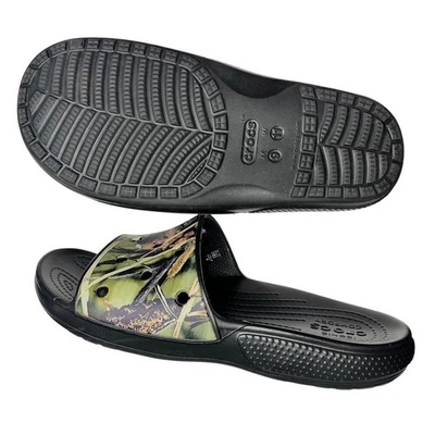 (25156) Crocs Brand Slides Men's Size 9 Camo Camouflage New Without Tags - Image 1 of 4