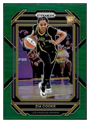 2023 Panini Prizm WNBA #142 Zia Cooke Green prizm Rookie RC - Image 1 of 2