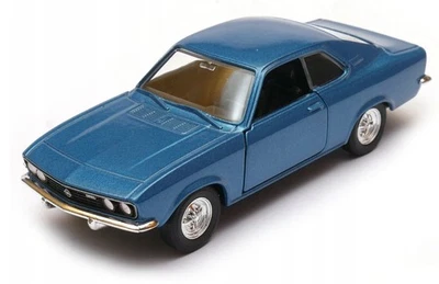 Welly 1970 Opel Manta A blu metallizzato scala 1:34 1:39 auto 4,5 pollici... - Immagine 1 di 4