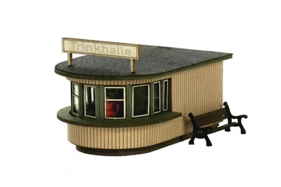 Kiosk - Trinkhalle, klassisch:  H0-Bausatz NEU eingeschweißt, - Bild 1 von 2