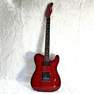Fernandes TE-380 Quilted Top Telecaster Style Rare Vintage Electric Guitar From - Bild 1 von 10