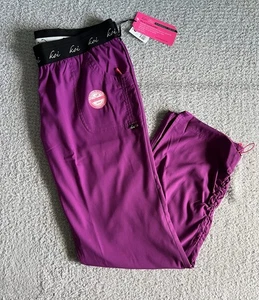 Koi Lite Scrub Pants Women’s Sz XL Regular Mulberry Spirit Slim Stretch Nursing - Picture 1 of 13
