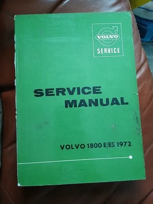 Genuine/Original Volvo 1800 E/ES Service Manual (Paper) Used/Read Pre-Owned N/R - Image 1 of 4