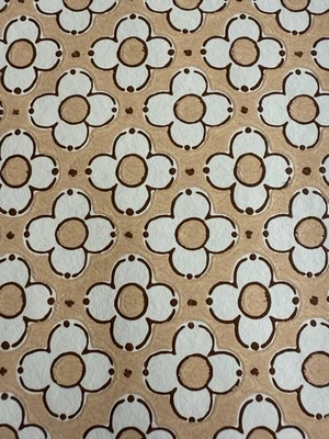 Papel de parede vintage anos 70 Flower Power - Imagem 1 de 4