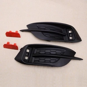 1pair Rear Bumper Fog Light Bezel Cover Trim with Reflector Fit For Honda Civic - Picture 1 of 7