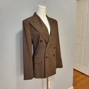 Ralph Lauren Purple Label Safford Nadelstreifen Wolljacke Damen 8 Blazer $ 2.490 - Bild 1 von 10
