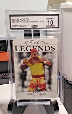 HULK HOGAN 2023 LEAF Legends ACHIEVEMENT 评级宝石完好 10 The HULK RIP — 第 1/4 张图片