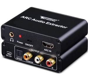 HDMI ARC Adapter, Tendak ARC Audio Extractor with Digital Optical TOSLINK SPDIF - Picture 1 of 1