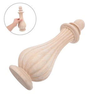  Wood Finials: Unfinished Decorative Wooden Toppers - Craft DIY Projects - Picture 1 of 12