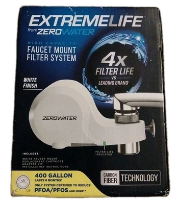 Zero Water Extreme Life Faucet Mount Filter System ZFM-400WH White 400 Gallons - Image 1 of 4