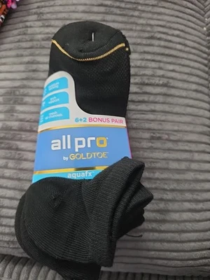 Paquete de 6 calcetines deportivos All Pro® by GOLDTOE® para mujer NO SHOWS cojín AquaFX® Foto 1 de 2
