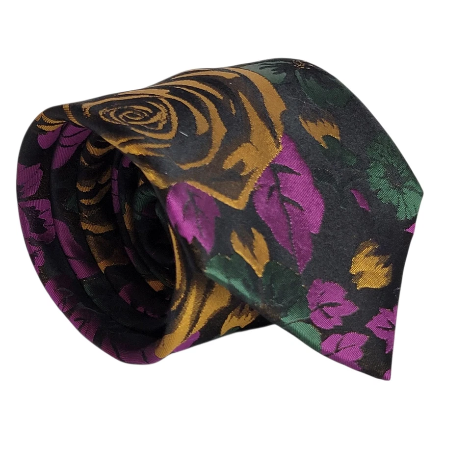 Corbata de seda The Big Knot de Steven Land rosa grande 100 % seda L:63,5" W:3" Foto 1 de 4