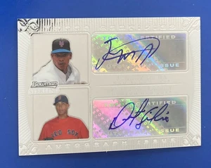 2009 Bowman Sterling MLB Dual AUTO Issue # DA-JMFD Jenrry Mejia & Felix Doubront - Picture 1 of 2