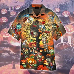 Halloween Nacht Zombie Hawaiihemd - Bild 1 von 2