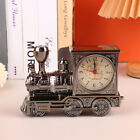 Cartoon Locomotive Train Alarm Clock Antique Engine Design Table Desk Decor