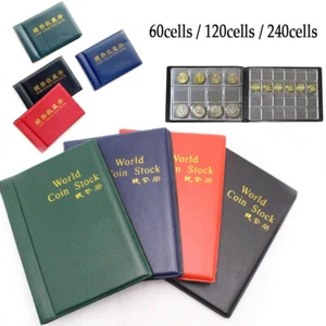 60/120/240Pockets Münzen Album Münzalben Sammelalbum - Bild 1 von 16
