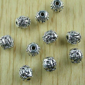 20pcs 8mm Tibetan Silver Oval Spacer Beads H1517 - Picture 1 of 1