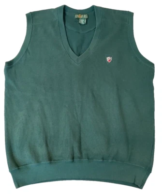 A.M. Player Sleeveless Sweater Vest Golf Pullover Mens L Cotton/Polyester Preown - Image 1 of 4