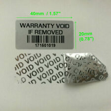 WARRANTY VOID IF REMOVED Tamper Proof Security Sticker labels 600PCS
