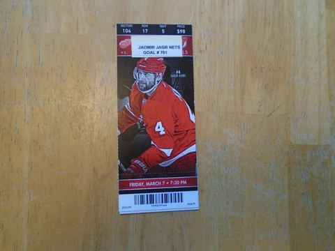 Jaromir Jagr Nets Goal  # 701  New Jersey Devils Cover