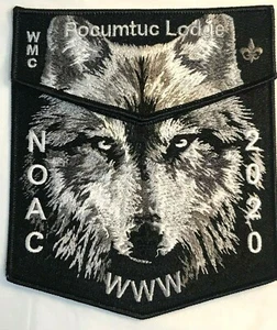 POCUMTUC OA LODGE 83 BSA Western Massachusetts B&W Ghost 2020 Noac ¡2 parches geniales! - Imagen 1 de 2